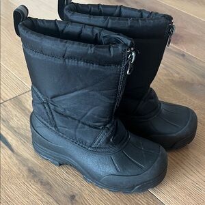 Kids Black Winter Boots